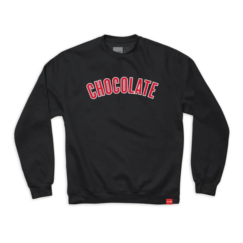 Chocolate League Crew Sweat Shirt Black X Large X Large