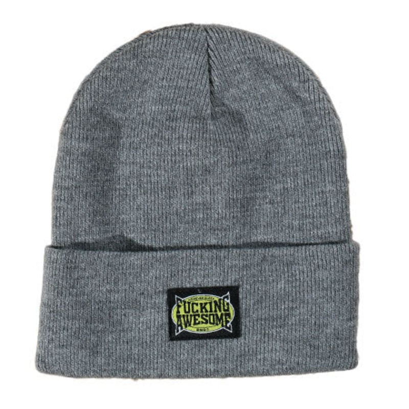 Fucking Awesome KO Cuff Beanie Heather Grey One size fits all