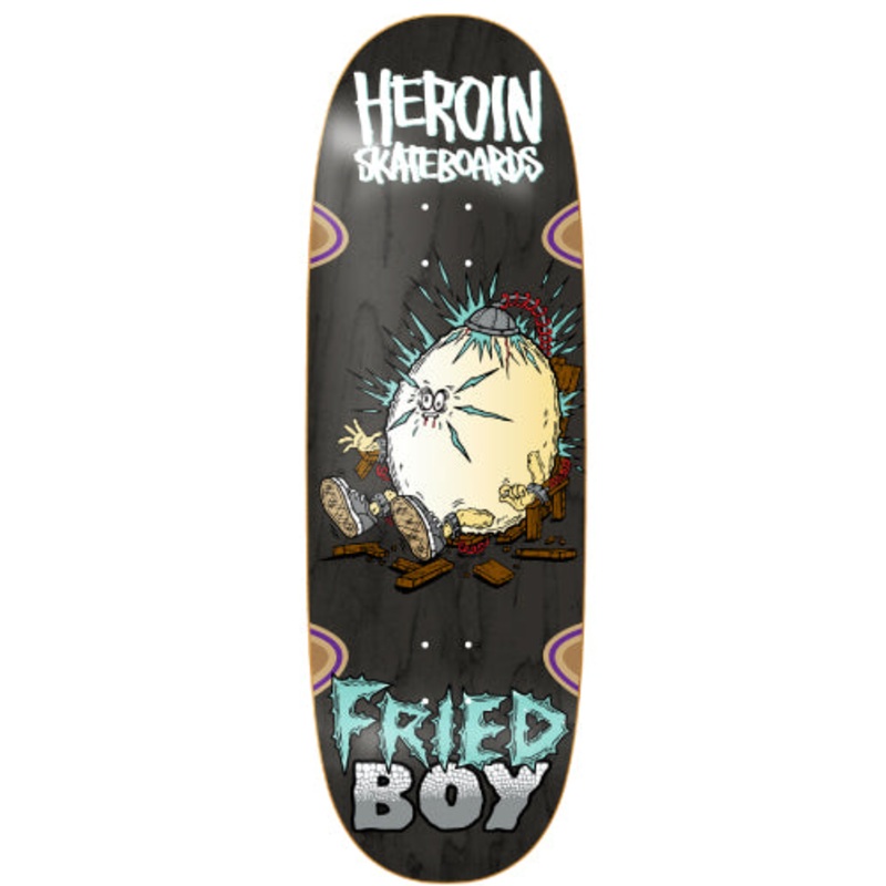 Heroin Fried Boy Skateboard Deck 10.4″ 10.4″ Brown Veneer