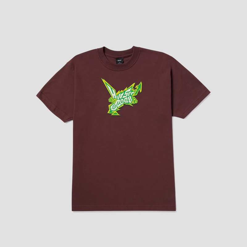 Huf Radio T-Shirt Eggplant Small