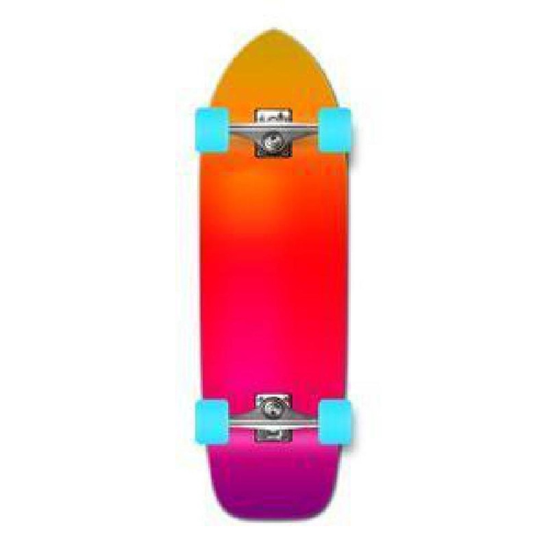 Punked Old School Longboard Complete – Gradient Pink Complete
