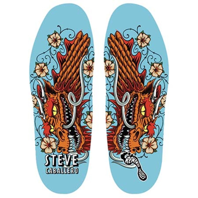 Remind Insoles Steve Caballero Cush Impact 6mm Mid-High Arch Insoles Blue 8-8.5