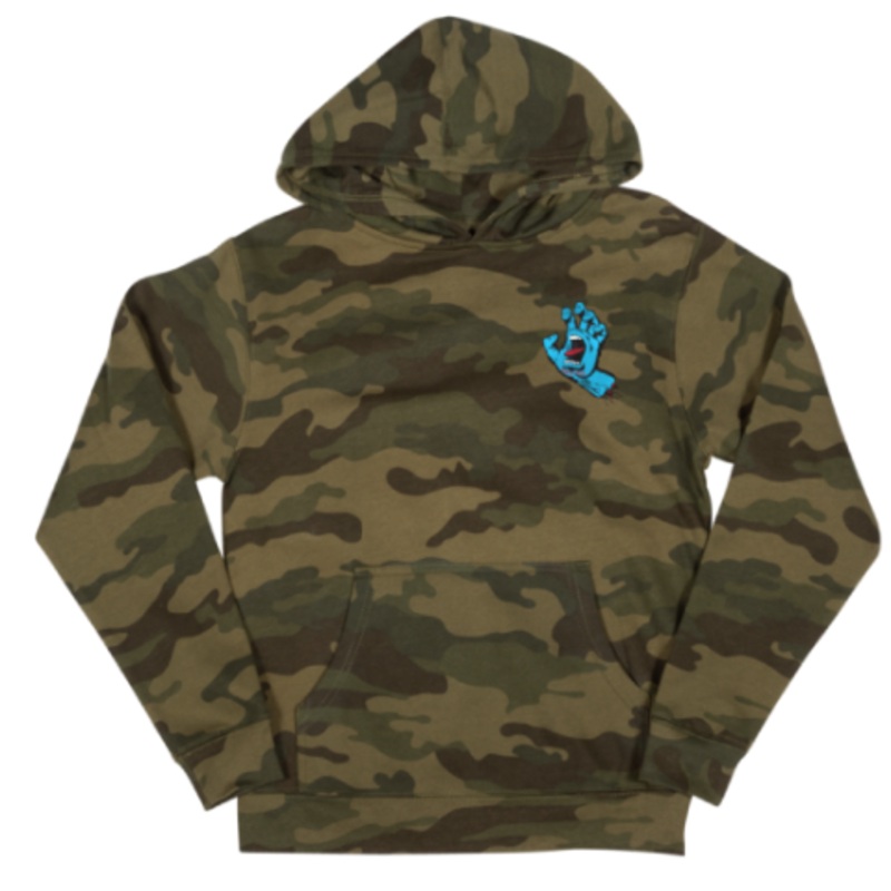 Santa Cruz Screaming Hand Sweatshirt Forest Camo Youth X Large Youth X Large