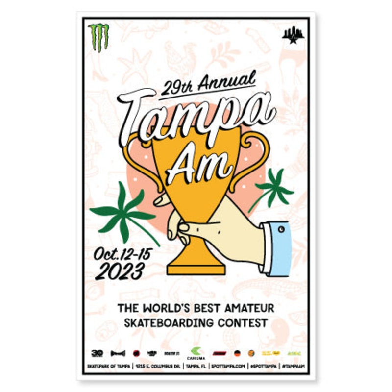 Skatepark of Tampa Tampa Am 2023 Poster Multi 11″ x 17″