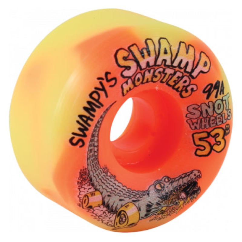 Snot Swampy Swamp Monsters Wheels Yellow/Orange Swirl 53MM 99A 53mm