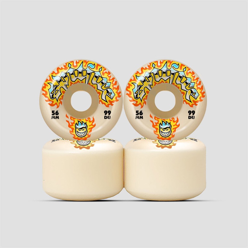 Spitfire Formula Four 56mm 99 Chrome Venom Skateboard Wheels Natural