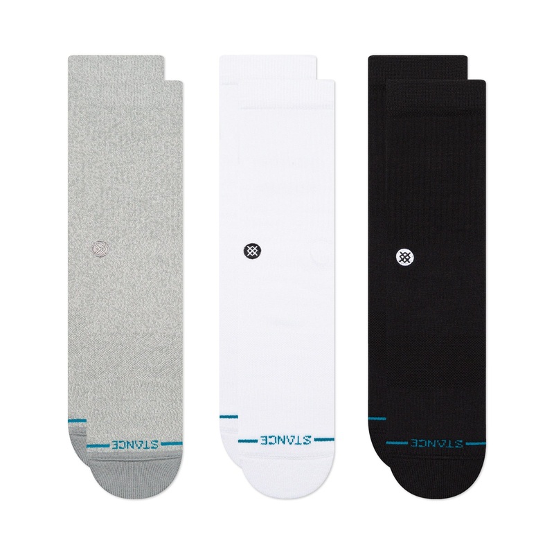 Stance Icon Sock 3 Pack Multi S :: Men 3-5.5/ Women 5-7.5