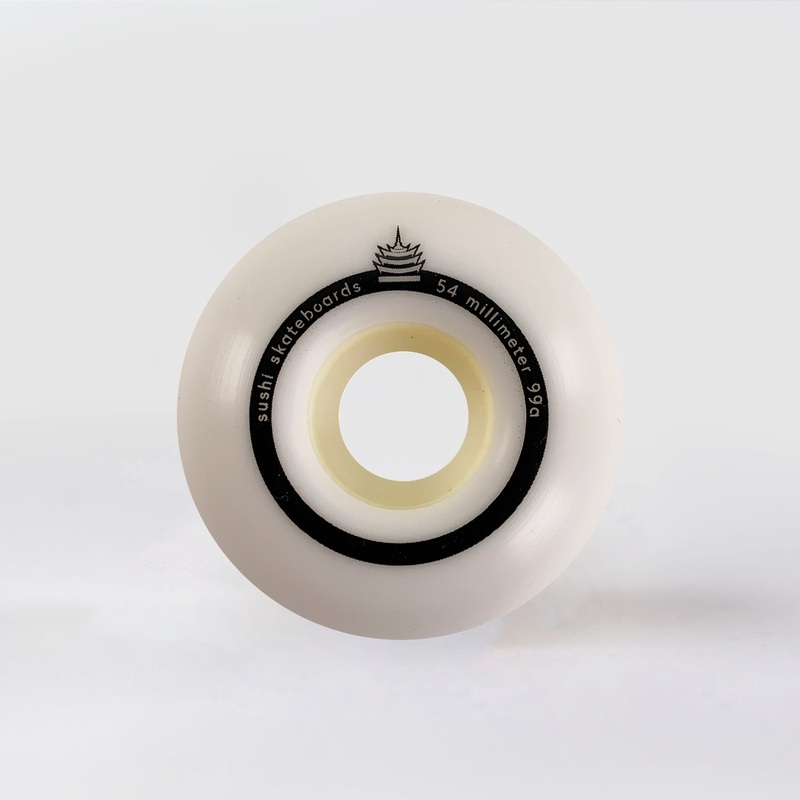 Sushi Wheels – 54mm – Pagoda Team V2 Wheels 99a – White 54mm