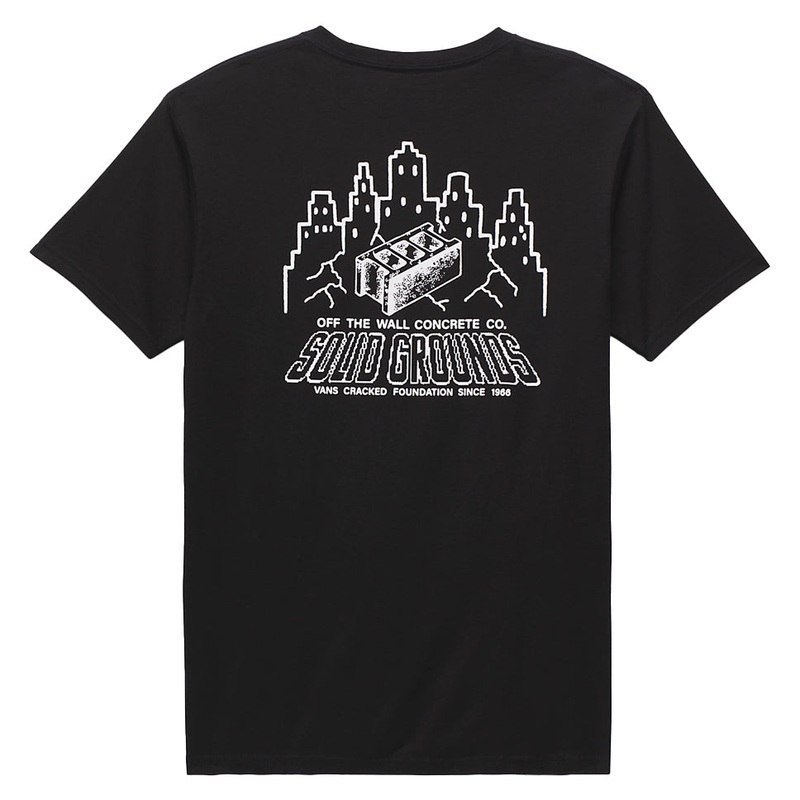Vans Solid Grounds T Shirt Black Small