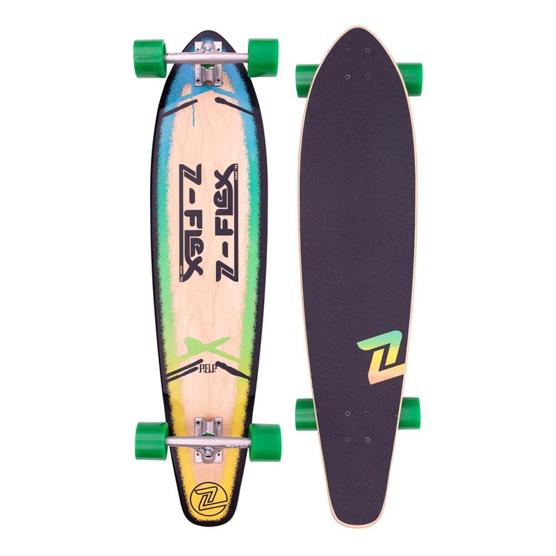 Z-Flex P.O.P Blue Fade 39″ Kicktail Longboard