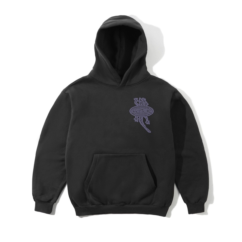 Butter Goods Wipeout Pullover Hoodie Washed Black S