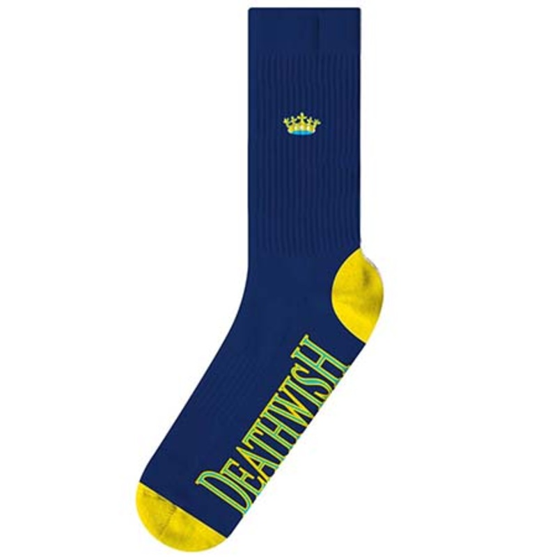 Deathwish Crown Socks Navy One size fits all