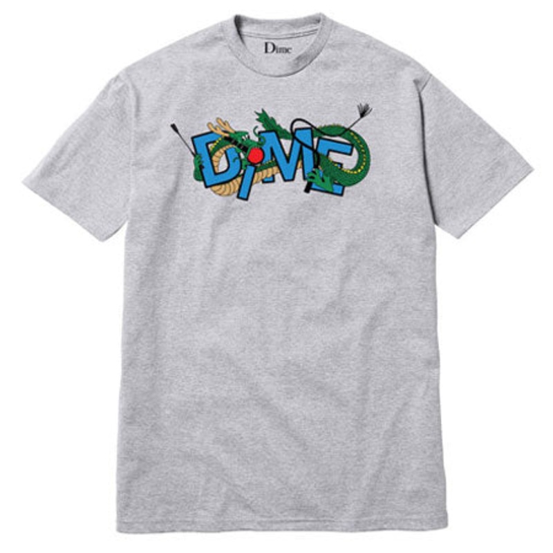 Dime Whish T Shirt Heather Grey Large