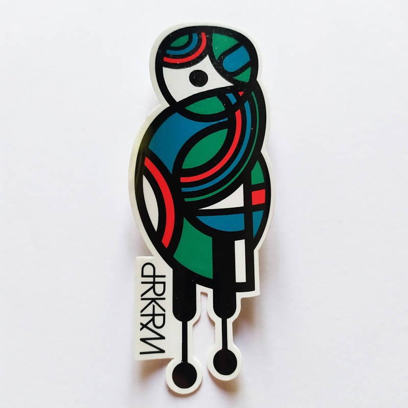 dRKRM / Darkroom Skateboard Sticker “Gothic”