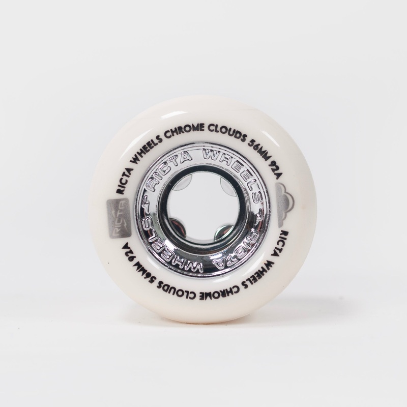 Ricta Wheels – 56mm – Chrome Clouds 92a – White / Black