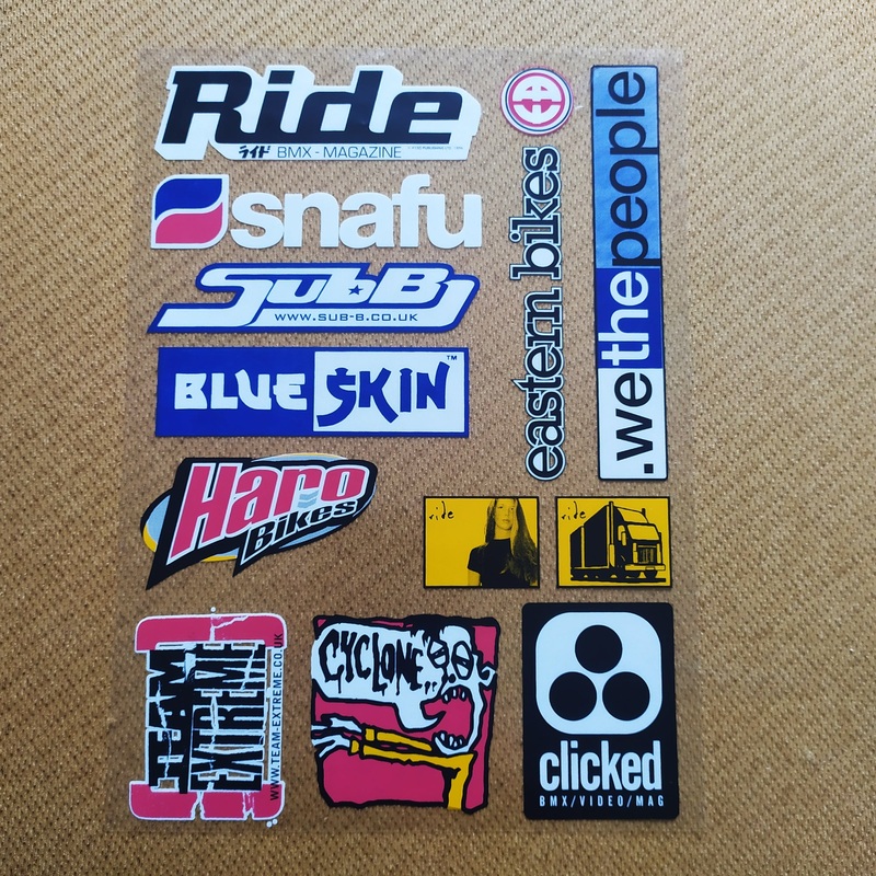 Ride BMX Magazine Sticker Sheet – Mid School BMX Era