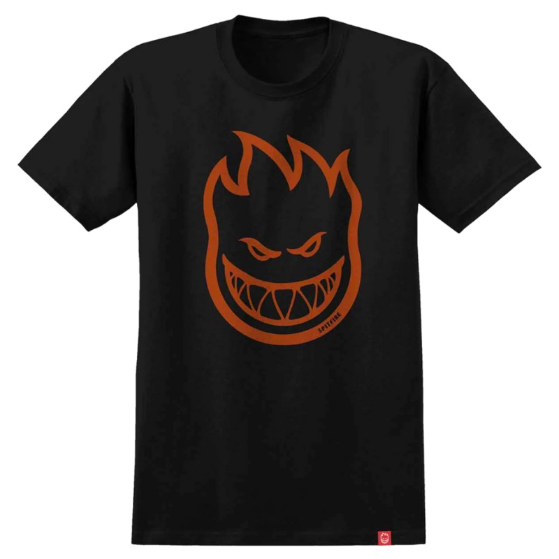 Spitfire Bighead Youth T-Shirt Black/Orange Y-XL