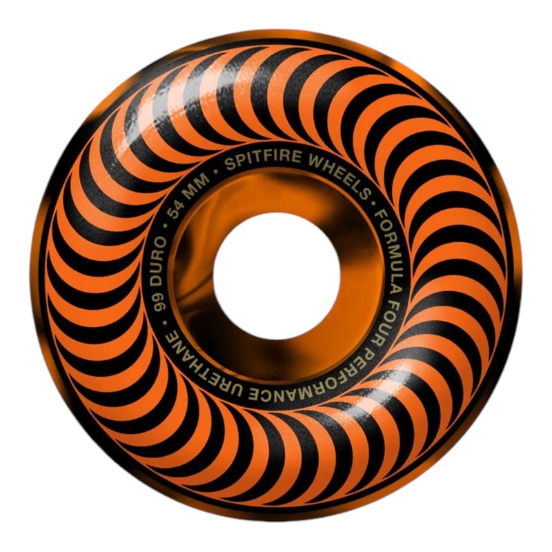 Spitfire F4 Classic Swirl Black/Orange 99DU 54MM 54mm