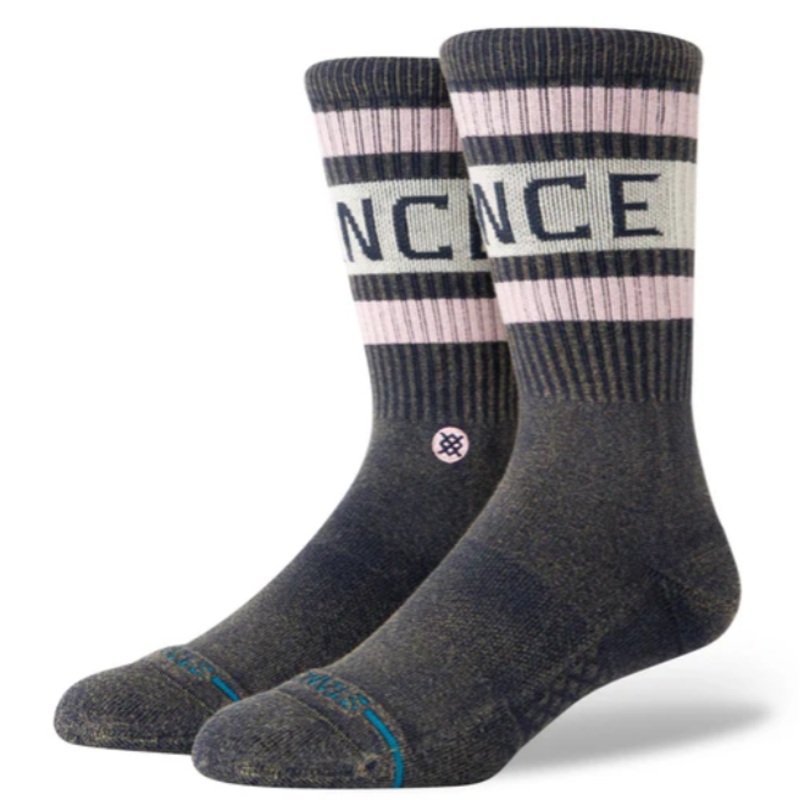 Stance Boyd Limited Crew Black Socks Medium Navy Wash