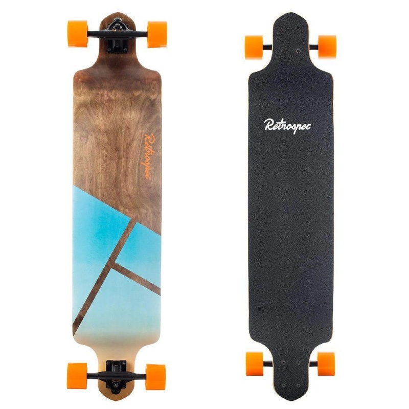 Tidal Geo Sunset Drop Down 41″ Longboard Complete