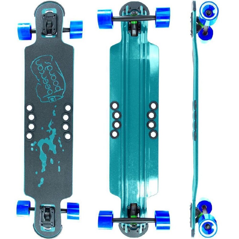 Beercan Sea Foam Green 38″ Hoke Drop Through Longboard Complete