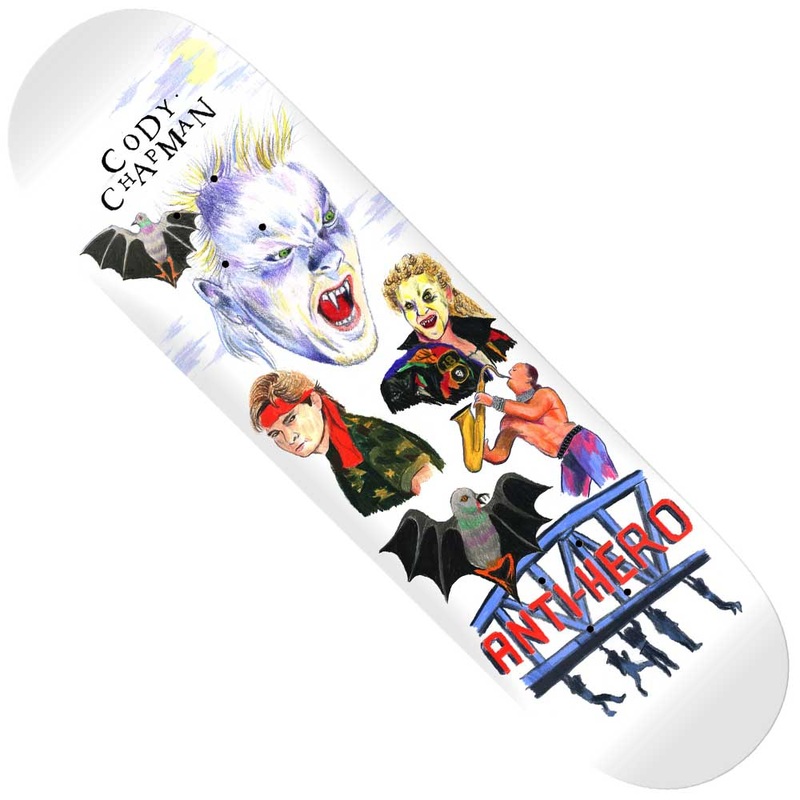 Cody Chapman 8.5×31.85 Still Believe Anti Hero Skateboards Deck