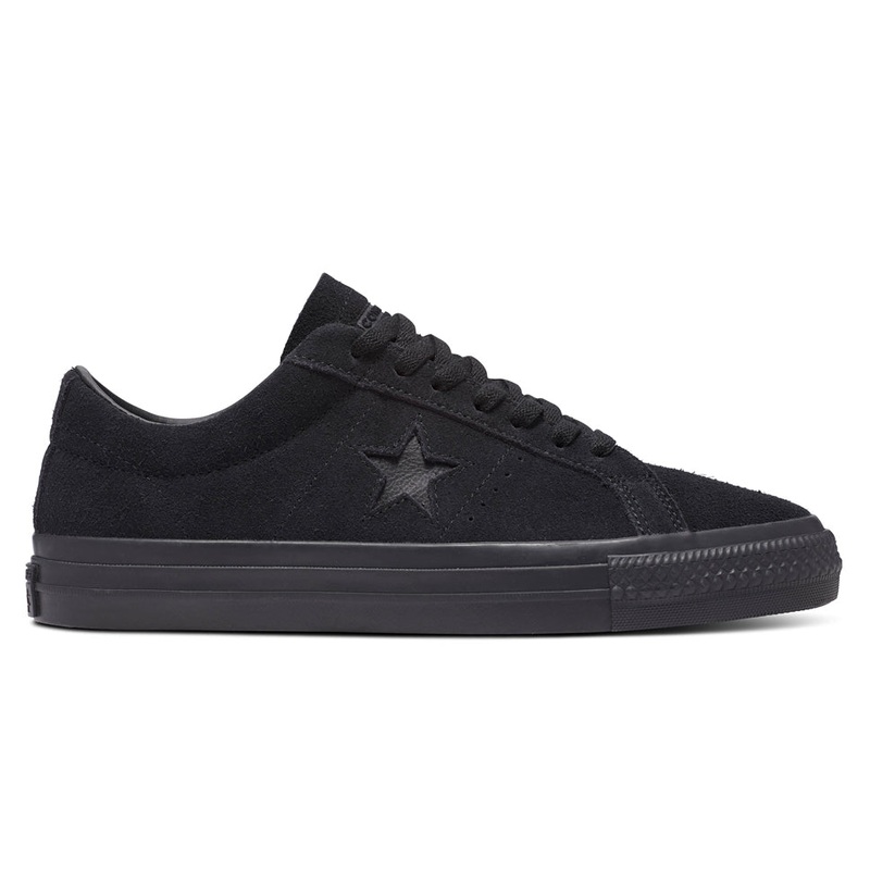 Converse One Star Pro Classic Suede Black Shoes Black/ Black 6