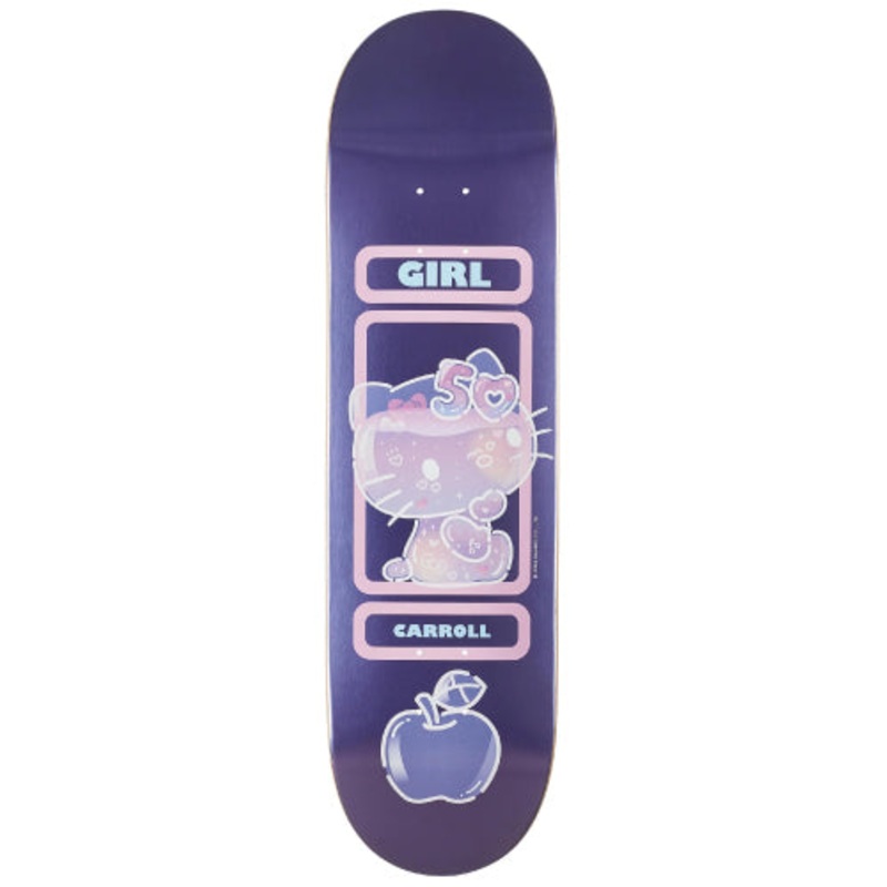 Girl X Hello Kitty 50th Anniversary Carroll Skateboard Deck 8.375″ 8.375″
