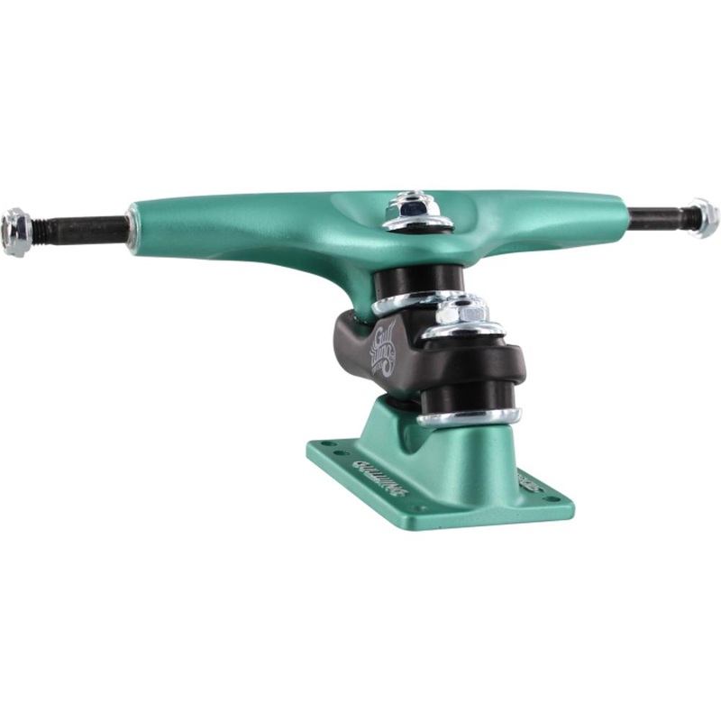 Gullwing Sidewinder II 9.0″ Aqua/Black/Aqua Skateboard Trucks | Set of 2
