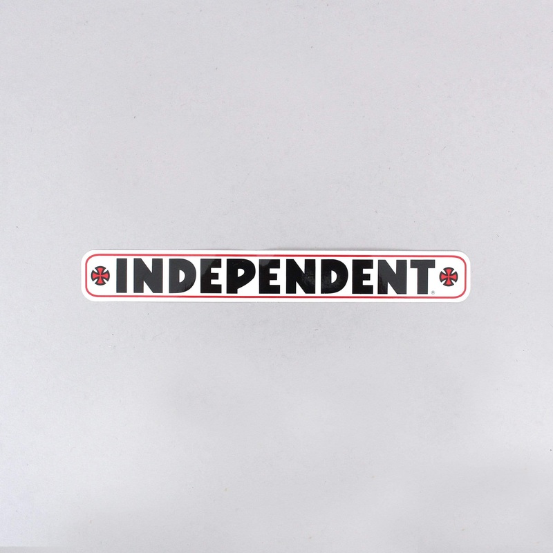 Independent Bar Logo Sticker White