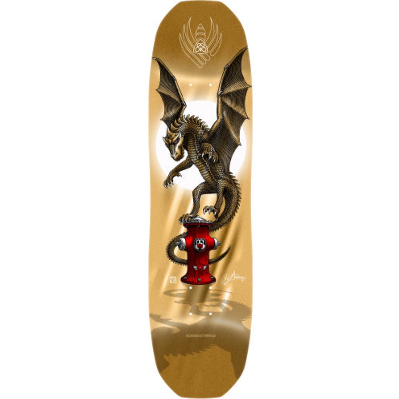 Powell Peralta Andy Anderson Hydrant Vajra Flight Gold Skateboard Deck 8.4″ 8.4″