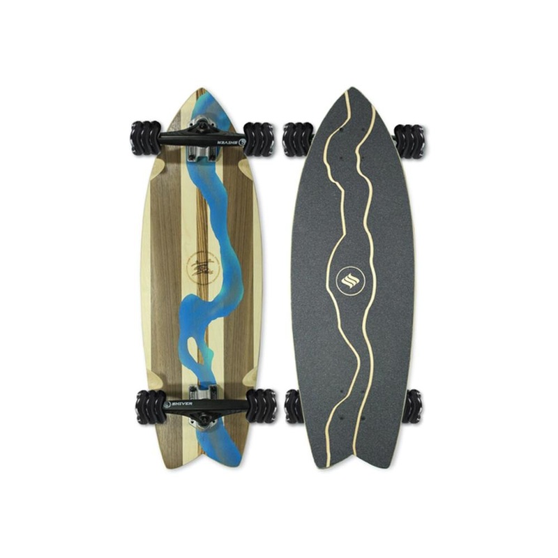 Shark Wheel River Cruiser 29.5″ Skateboard (Handmade Board) Complete