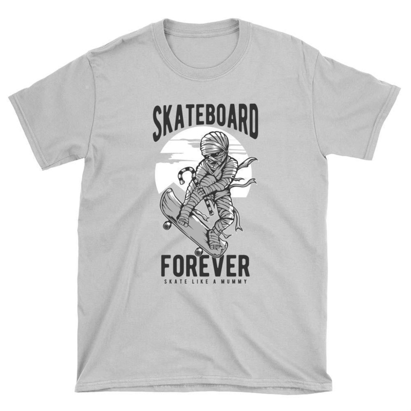 Skate like a Mummy Skateboard T-Shirt S Sport Grey