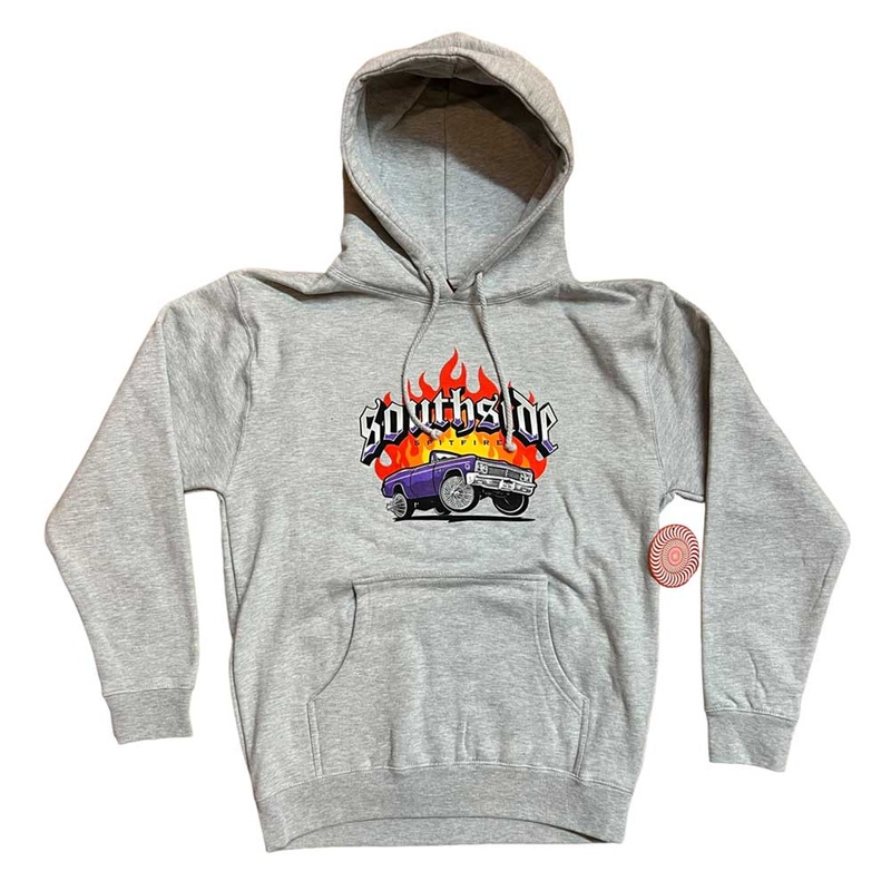 Spitfire Wheels Hoodie Southside Skatepark Heather Gray SM