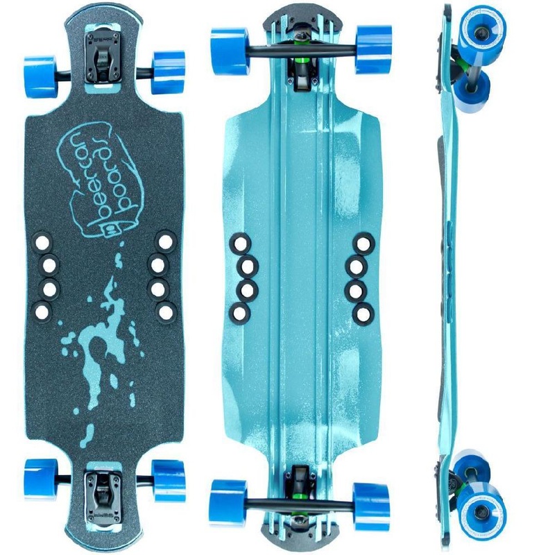 Beercan Sea Foam Green 35″ Oat Soda Drop Through Longboard Complete