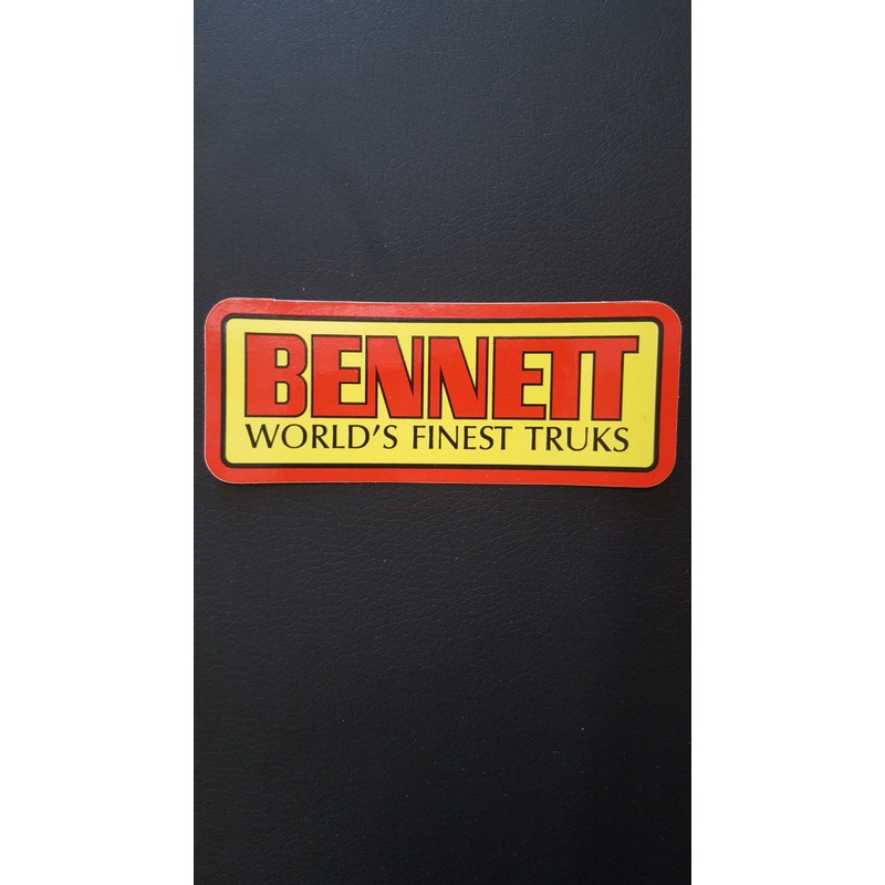 Bennett skateboard trucks STICKER 70s style
