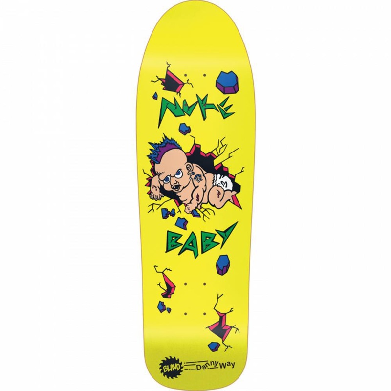 Blind Way Nuke Baby 9.7″ Yellow Skateboard Deck