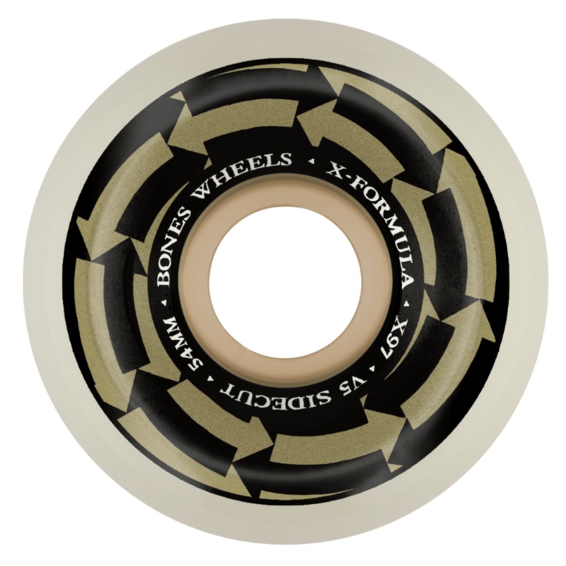 Bones 97a X Formula Hypno Therapy V5 Sidecut 53mm Skateboard Wheels 53mm White