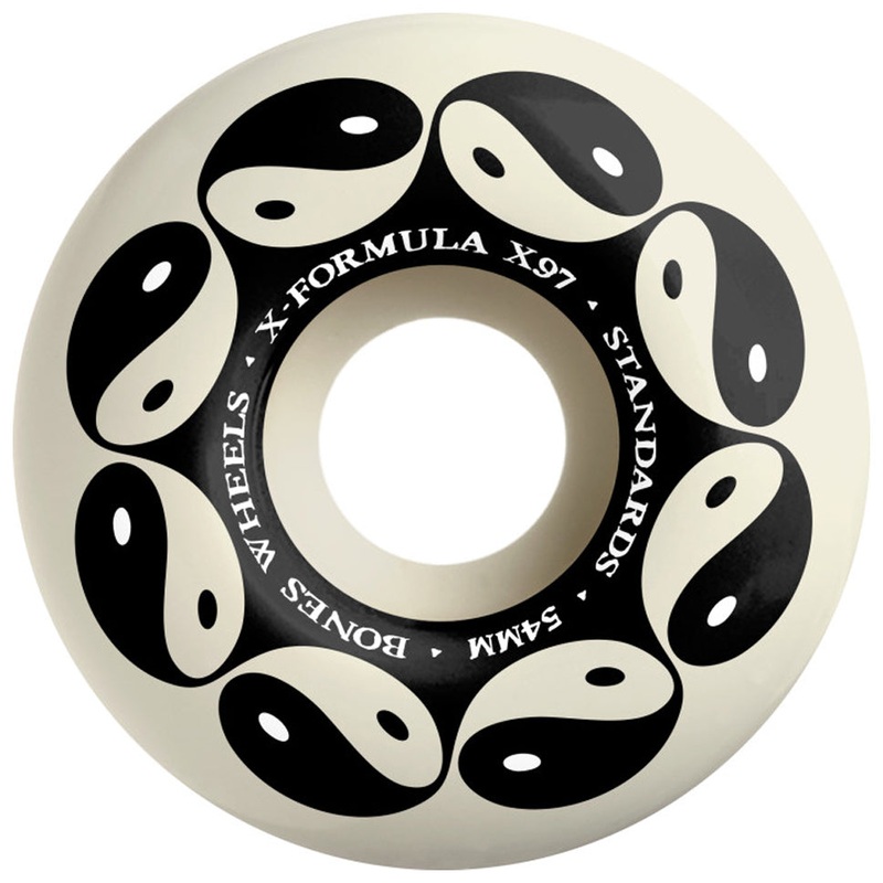 Bones Wheels Yin Yang V1 Standard X-Formula 97A Wheels White 52mm