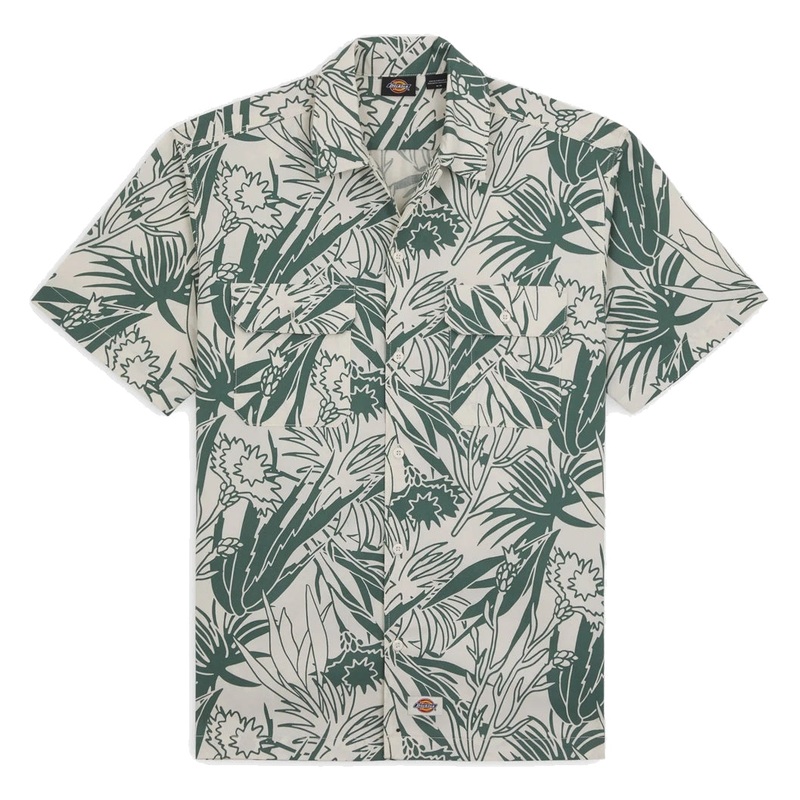 Dickies Max Meadows Woven Shirt Cloud Desert Flower Print M