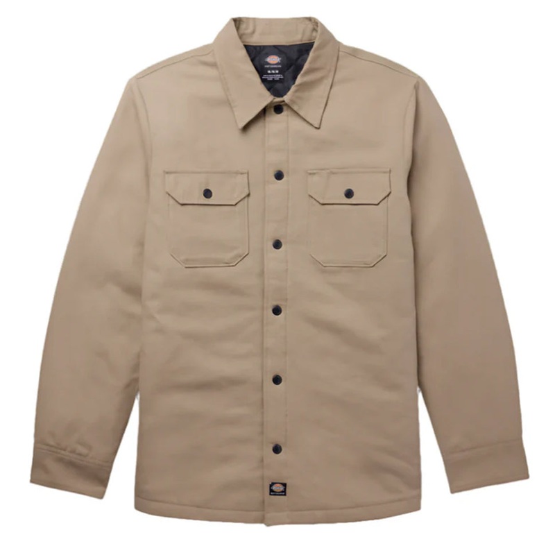 Dickies Skateboarding Heavyweight Duck Shirt Khaki Small