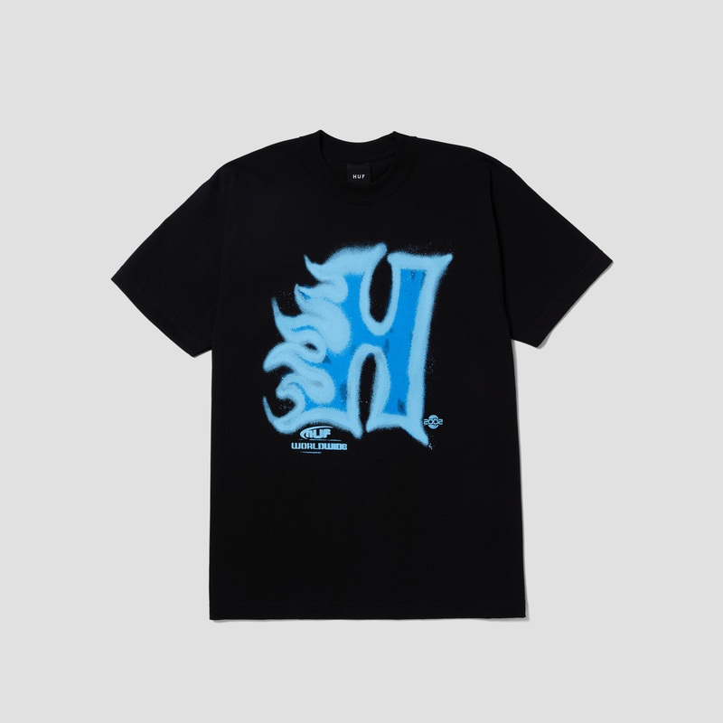 HUF Heat Wave T-Shirt Black Small