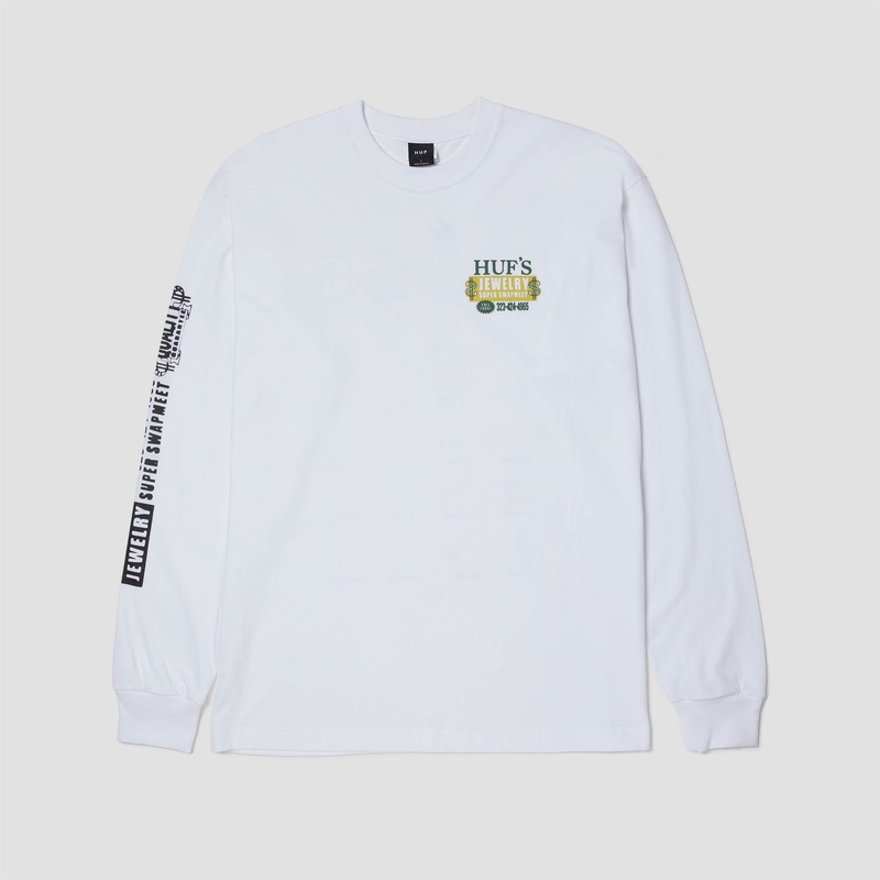 HUF Jewelry Longsleeve T-Shirt White Small