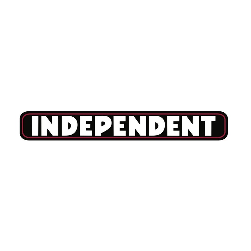 Independent Bar Logo Sticker  8″ – Black / White / Red