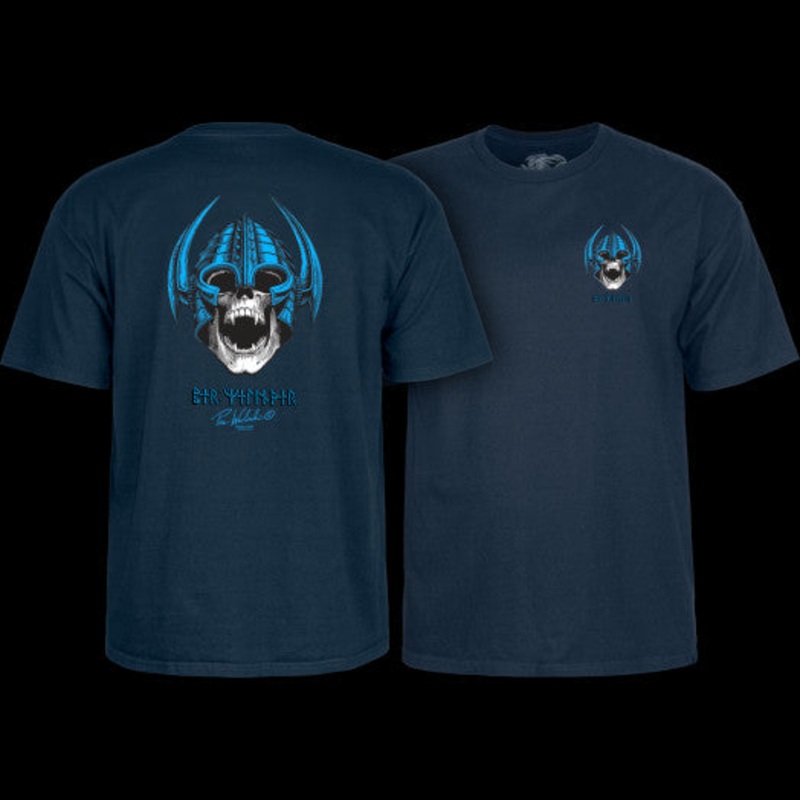 Powell Peralta “Per Welinder- Nordic Skull” Navy T-Shirt Small