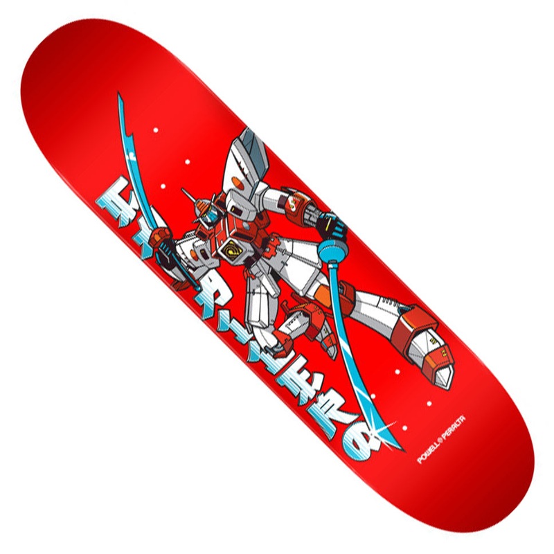 Powell Peralta Steve Caballero Gundam Red Deck Red 8.25 x 31.95 WB:14.25