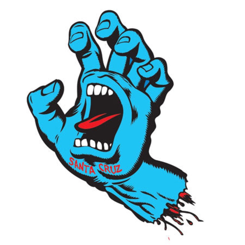 Santa Cruz Screaming Hand Decal N/A 3″ x 2″