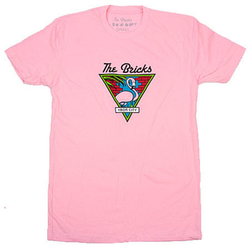 The Bricks Ybor Flamingo T Shirt Pink Large