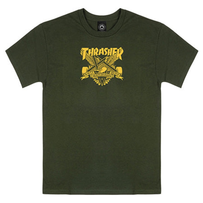 Thrasher Magazine Thrasher x Anti Hero Eaglegram T Shirt Green Small