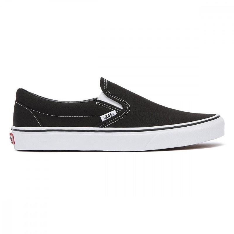 VANS CLASSIC SLIP ON BLK/WHT 3.5M/5W